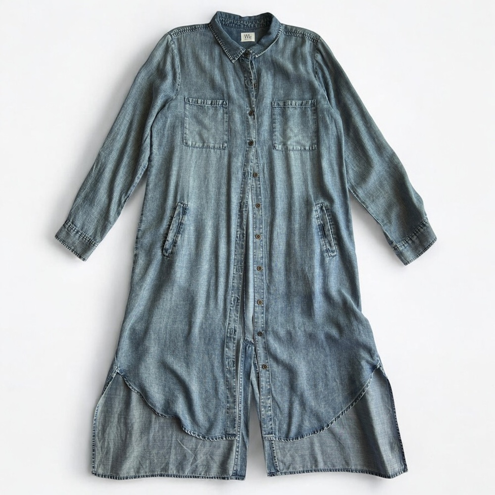 NEW Chill Out Shirtdress by Wash Lab Denim - Picture 2 of 10